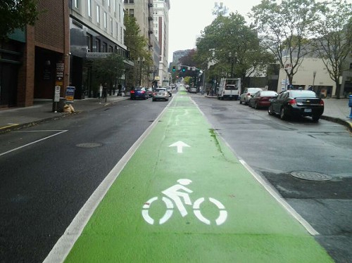 Bike Lanes in Portland, Oregon